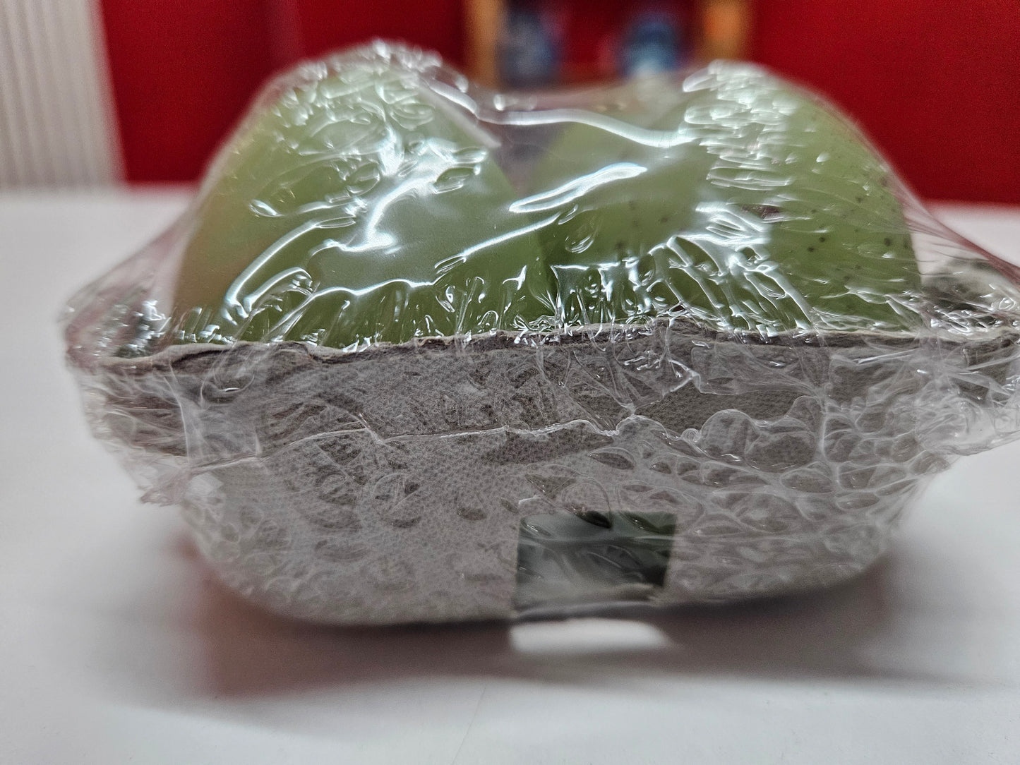 4er Set Ostereier Kerzen Salbeigrün – Osterdeko im Eierkarton