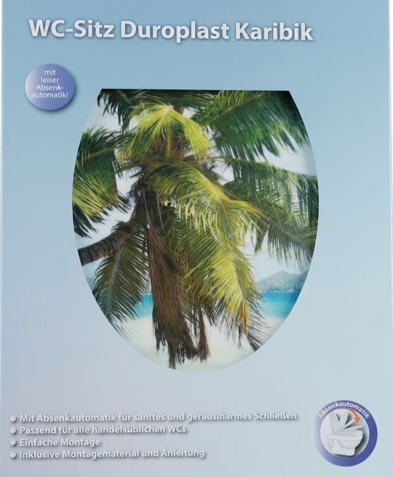 WC-Sitz Duroplast Karibik mit Absenkautomatik Palm