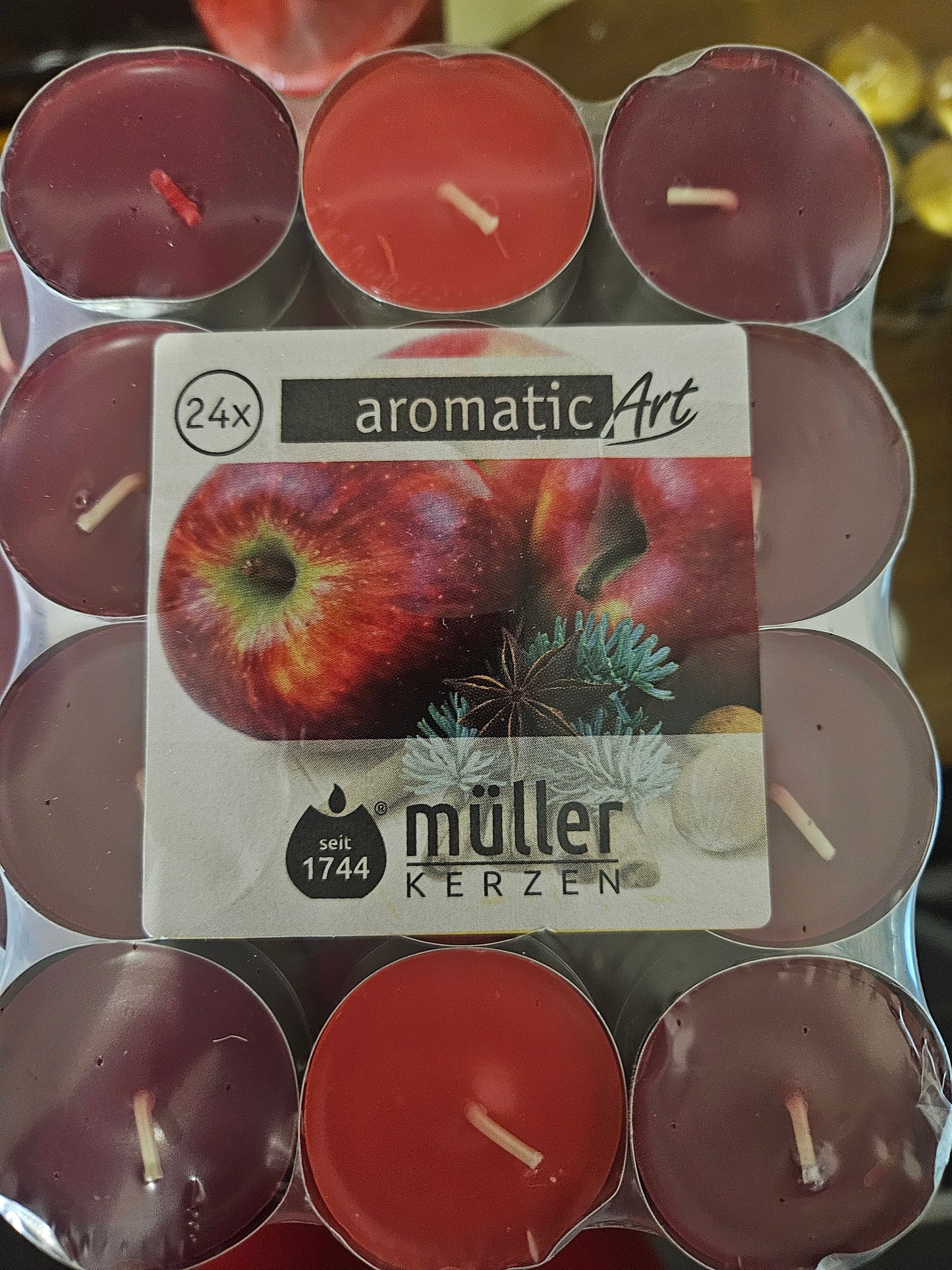 Müller Kerzen Duftteelichter Apfel 24er Pack
