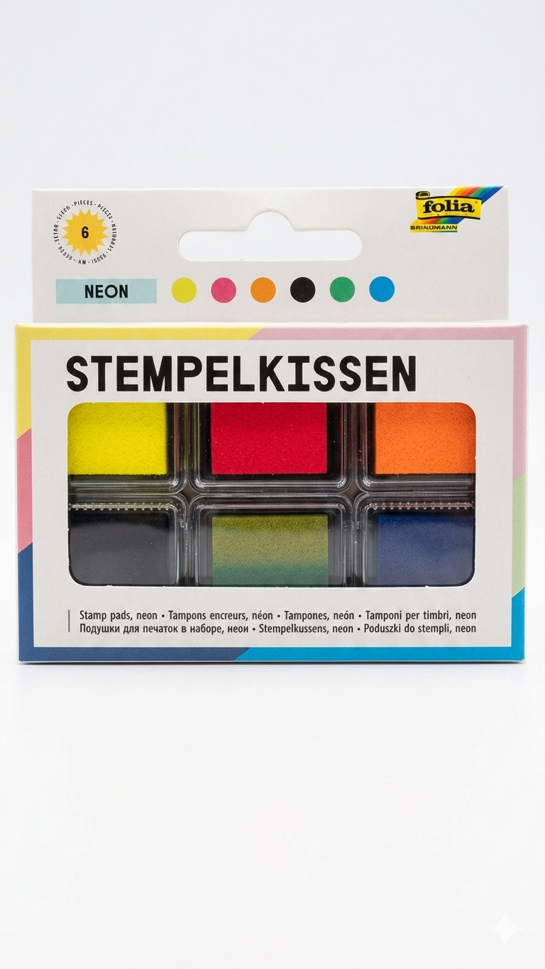 Stempelkissen Set Neonfarben 6er | Basteln & Scrapbooking