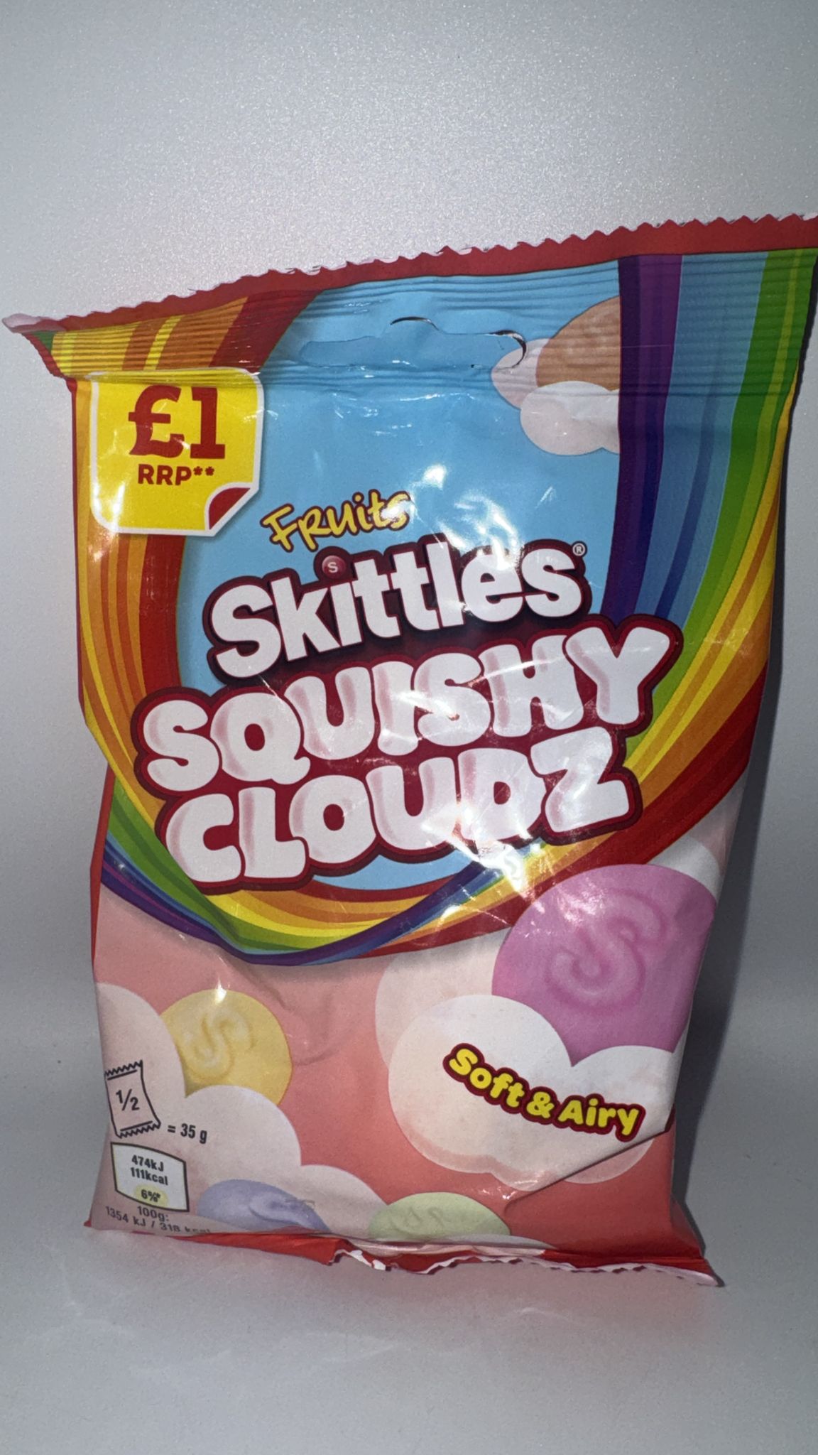 Skittles Fruits Squishy Cloudz 94g – Weich & Fruchtig