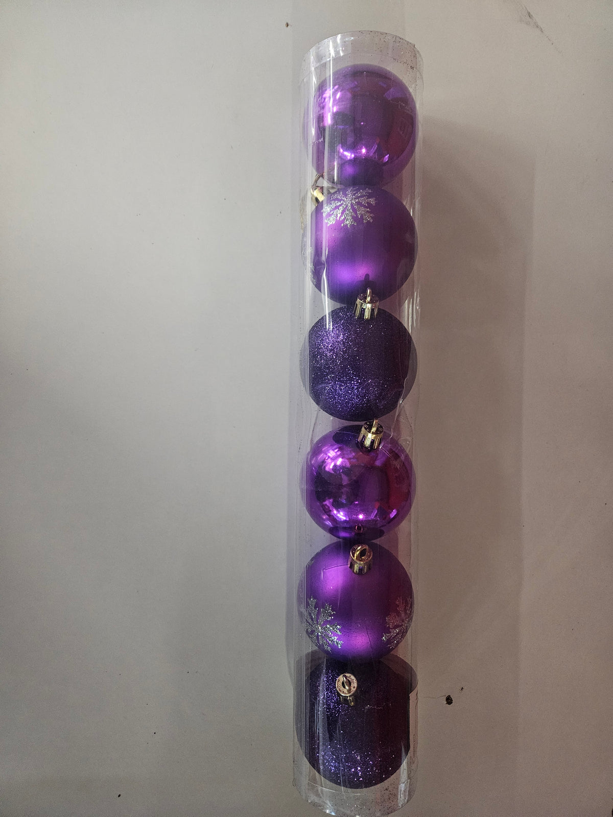Weihnachtskugeln Violett 6er Set Lila Christbaumkugeln Heitmann