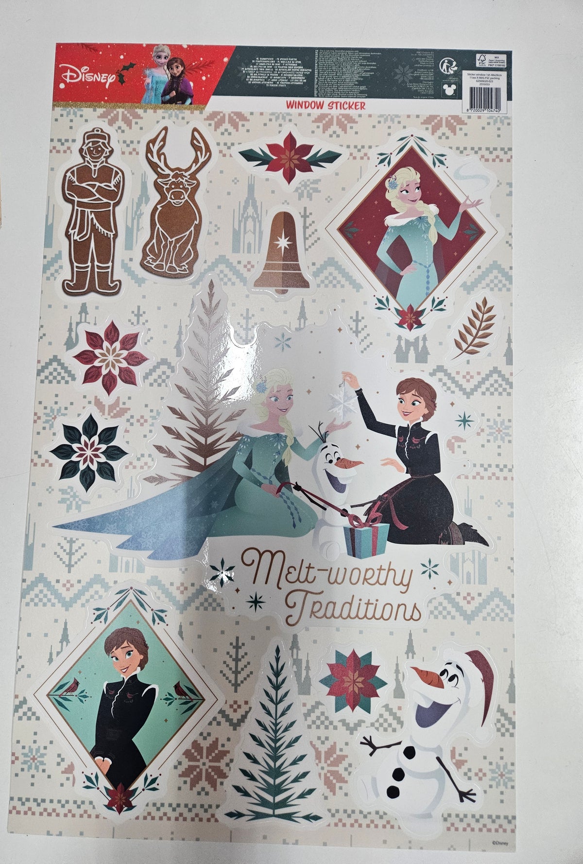 Die Eiskönigin Fensterbilder Sticker Frozen 48x29cm