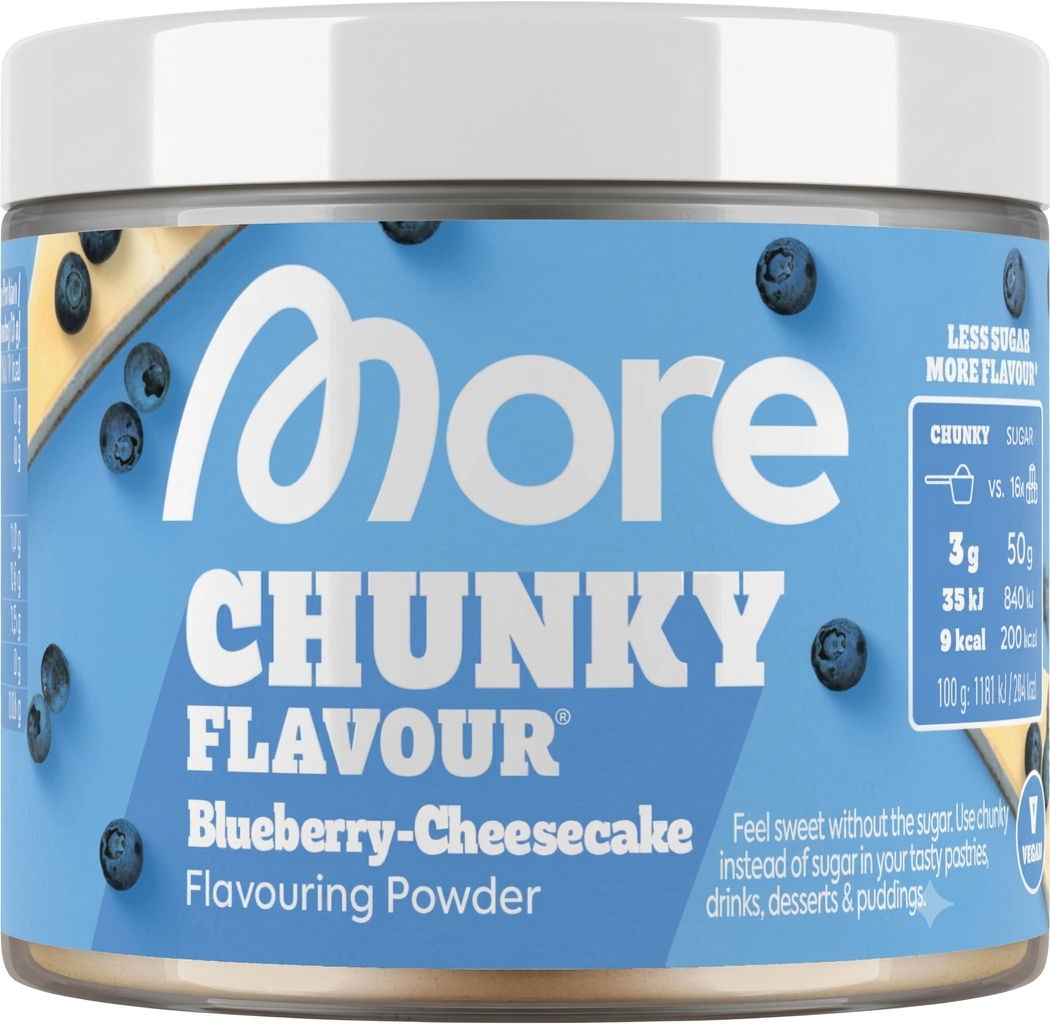 More Nutrition Chunky Flavour Blueberry Cheesecake Powder 90g