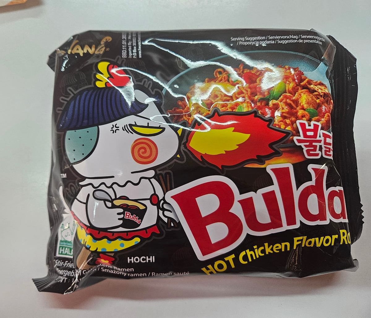 Samyang Buldak Hot Chicken Ramen 140g Scharfe Instant Nudeln