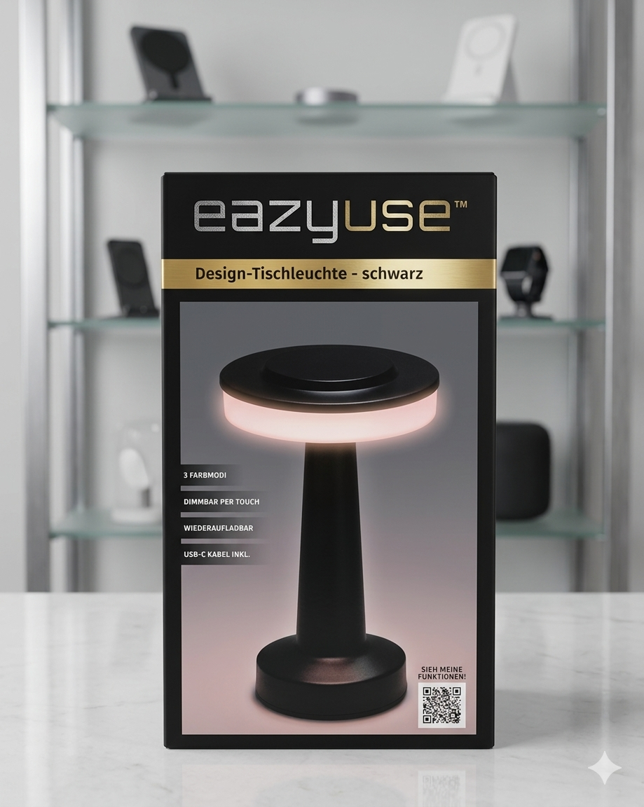 Eazyuse Akku LED-Tischleuchte dimmbar