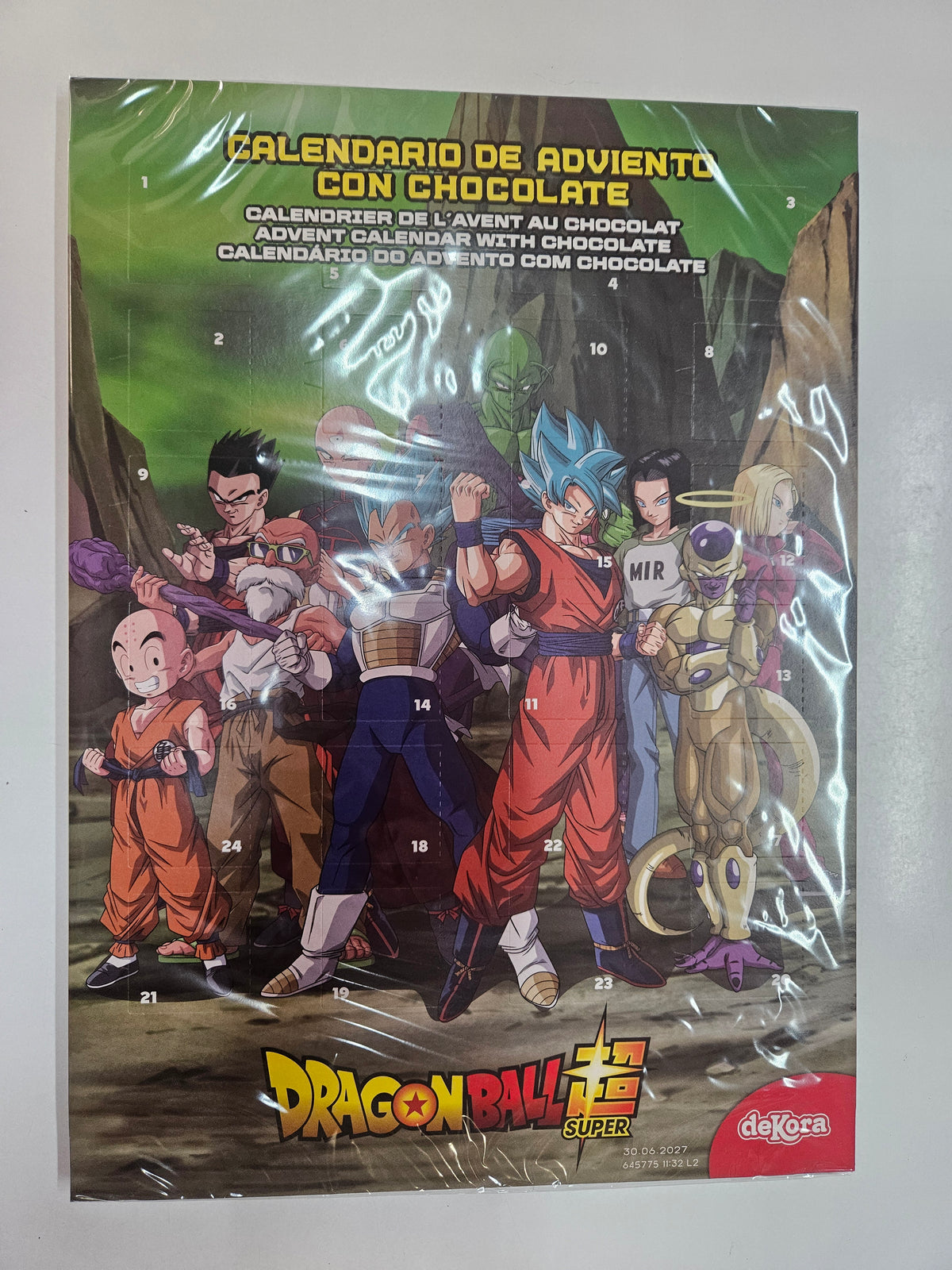 Dragon Ball Super Adventskalender Schokolade Dekora 50g