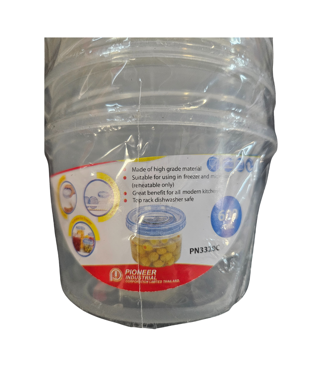 Vorratsdose 600 ml – 3er-Set, Mikrowellen- & Gefriergeeignet