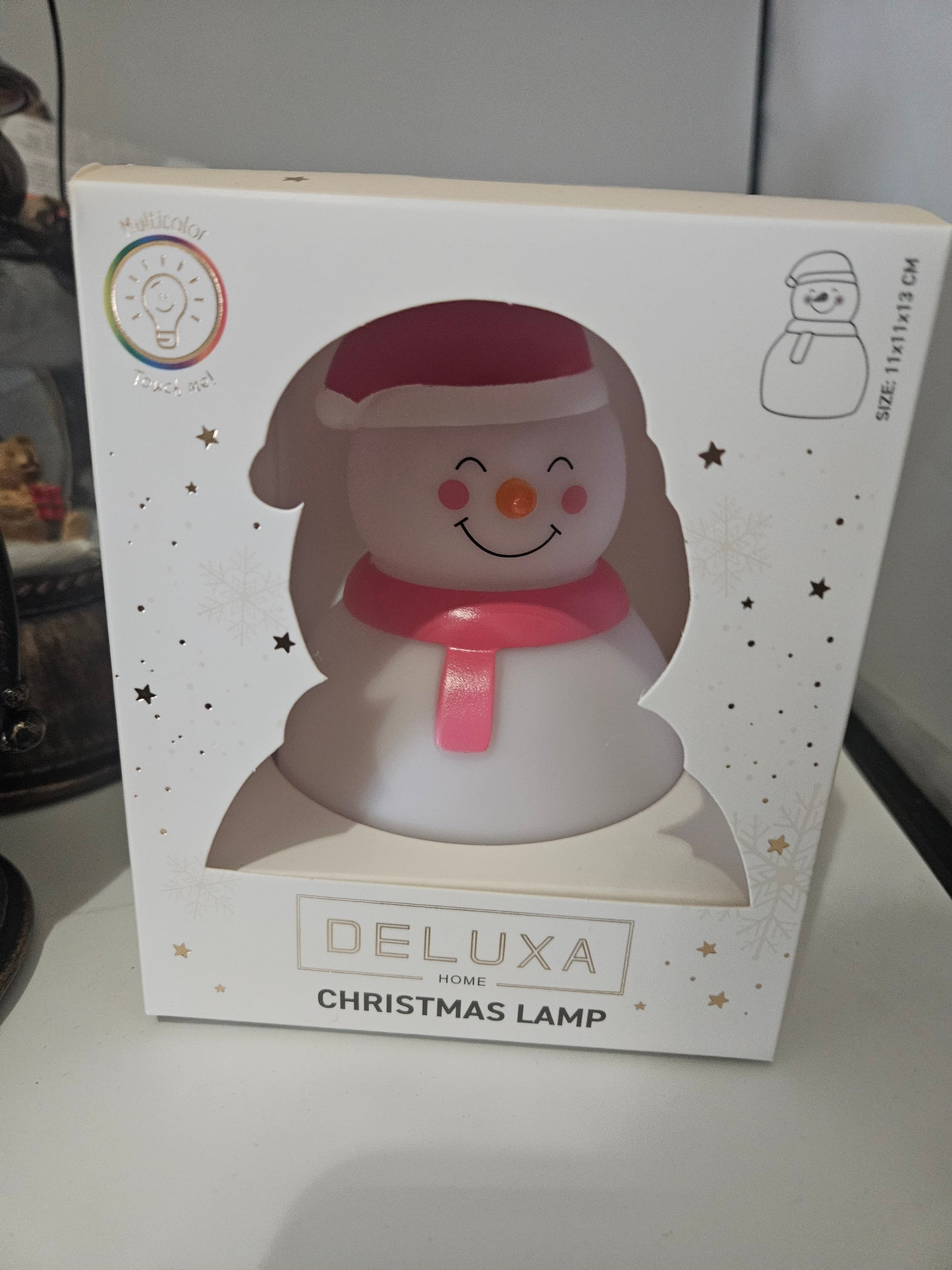 Deluxa LED Schneemann Nachtlicht Touch Silikon