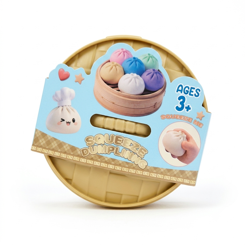 Squeeze Dumplings Anti Stress Spielzeug im Dämpfer