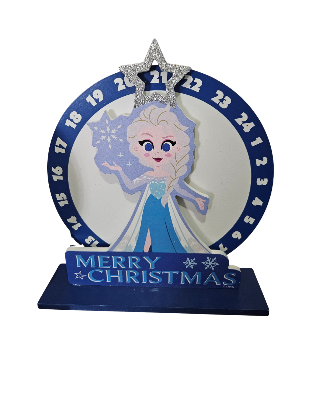 Holz Countdown Kalender Elsa Deko