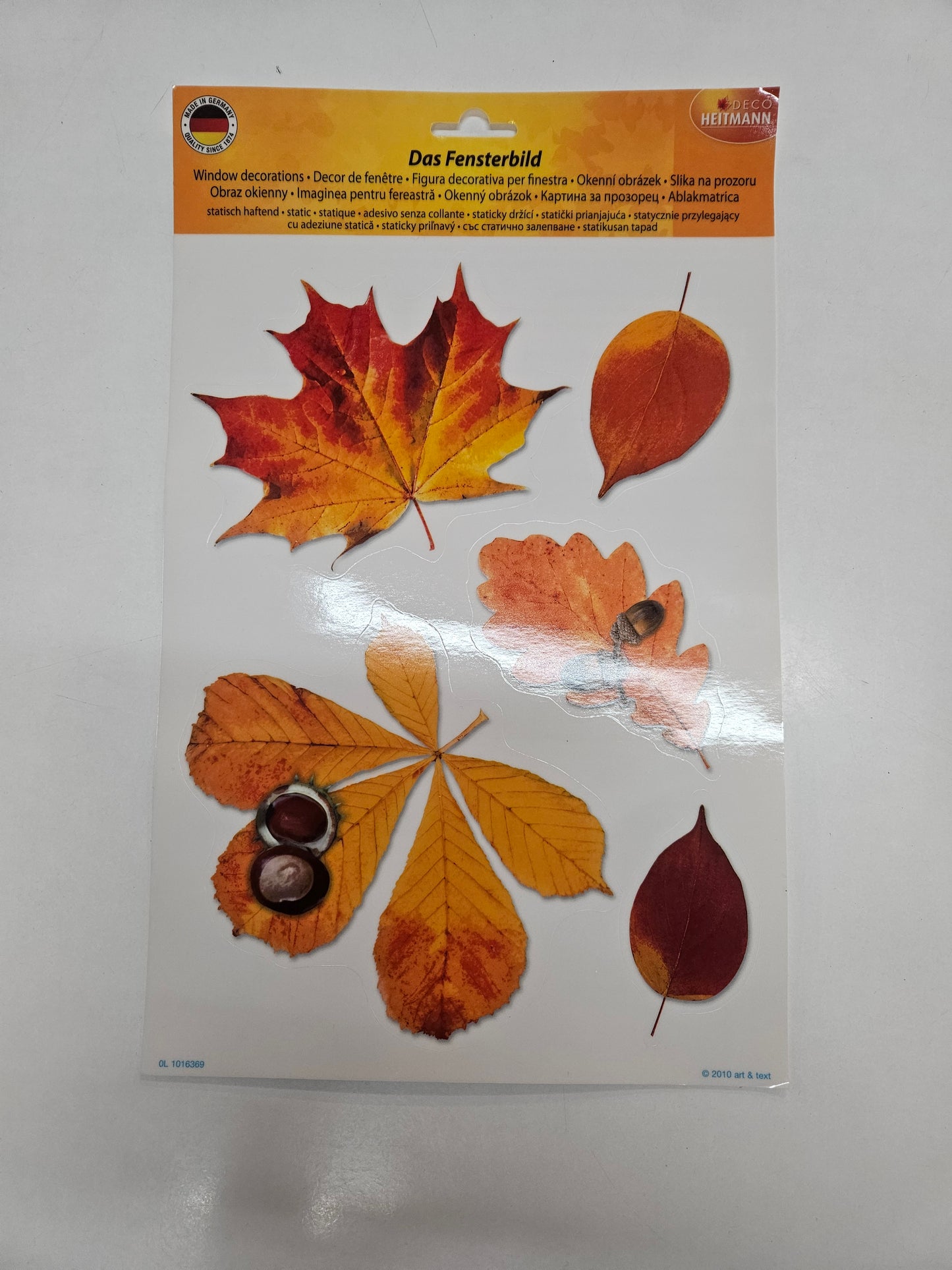 Fensterbild Herbst Statisch Haftend Wiederverwendbar