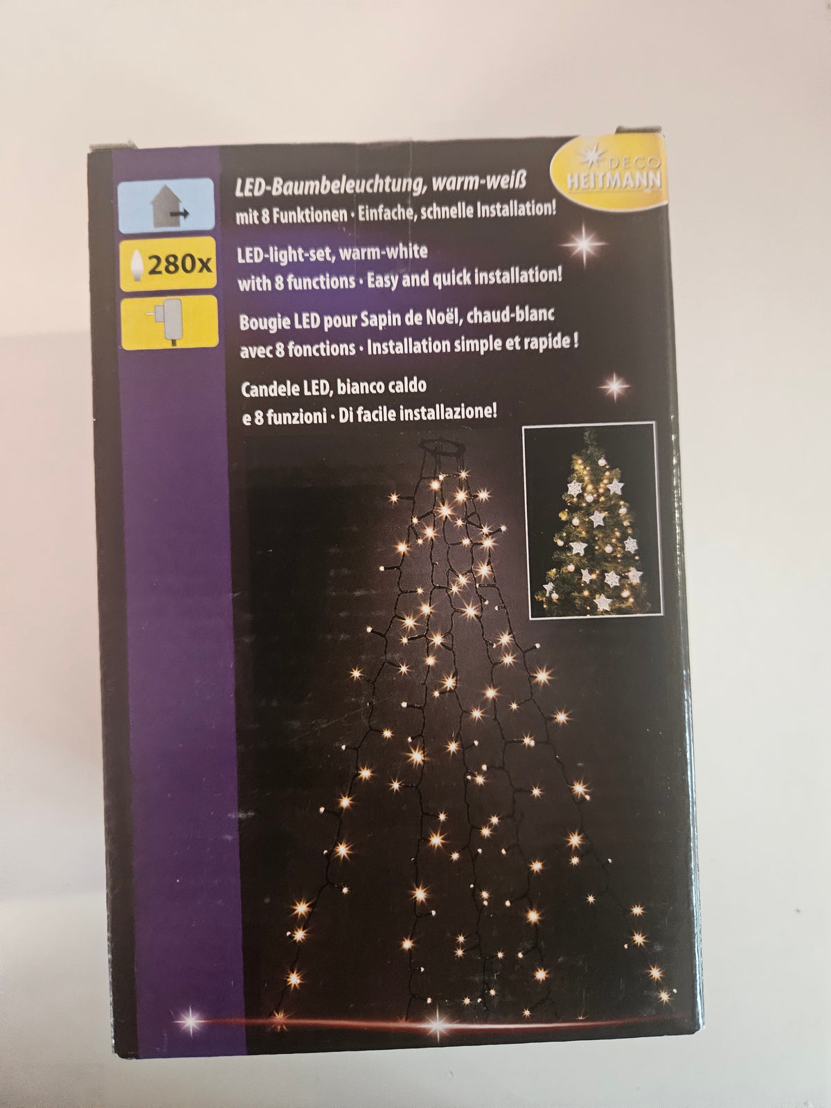 Heitmann LED Baumbeleuchtung 280 Warmweiß Lichterkette IP44