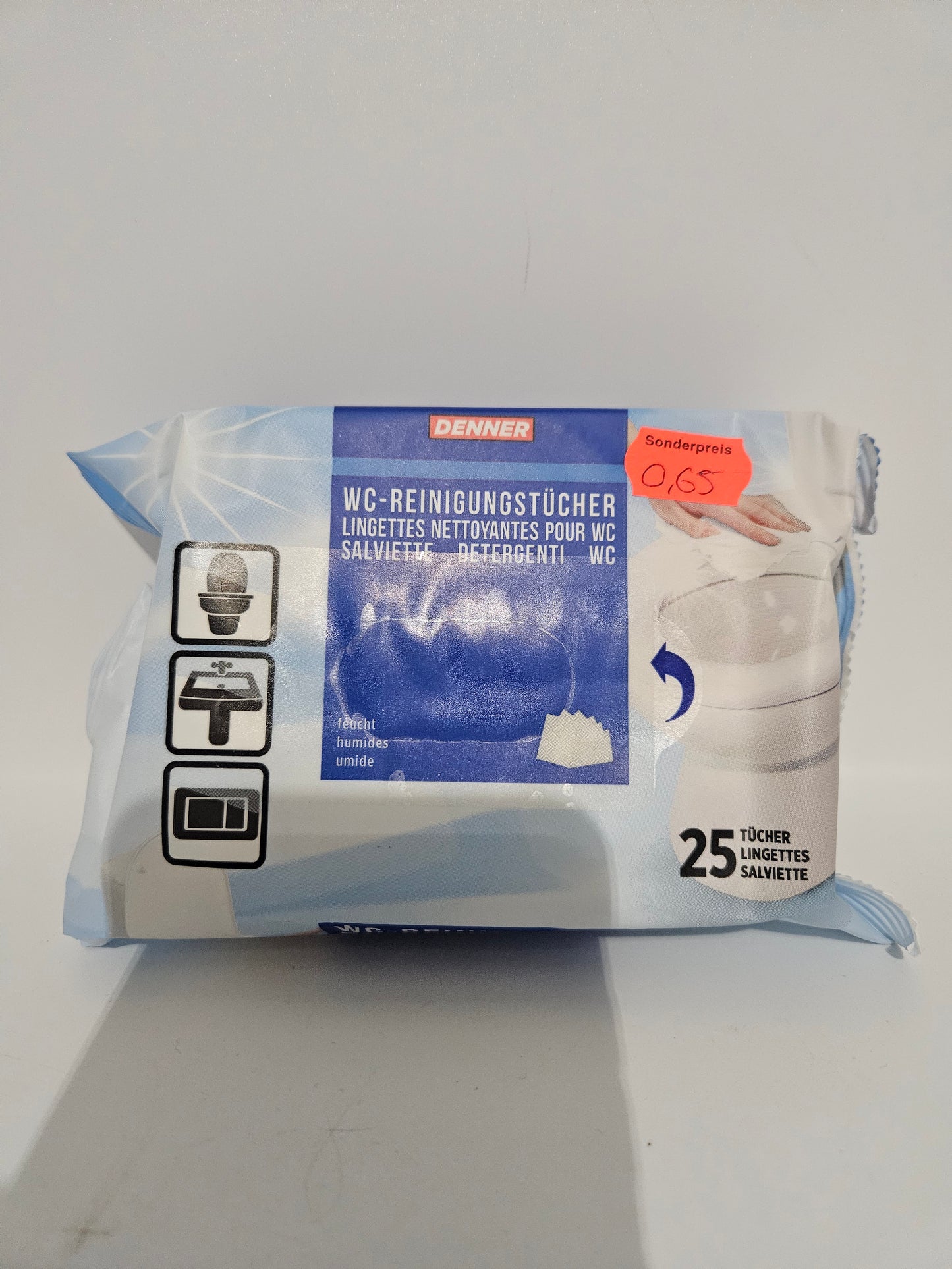 WC Reinigungstücher Feucht – Bad & Toilette Hygienetücher 215g