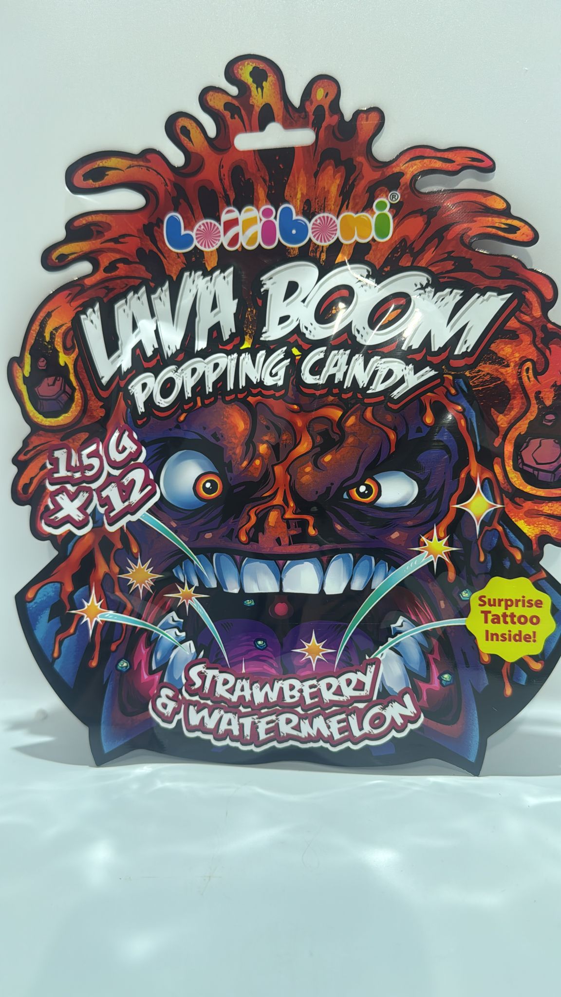 Lolliboni Lava Boom Popping Candy Erdbeere & Wassermelone