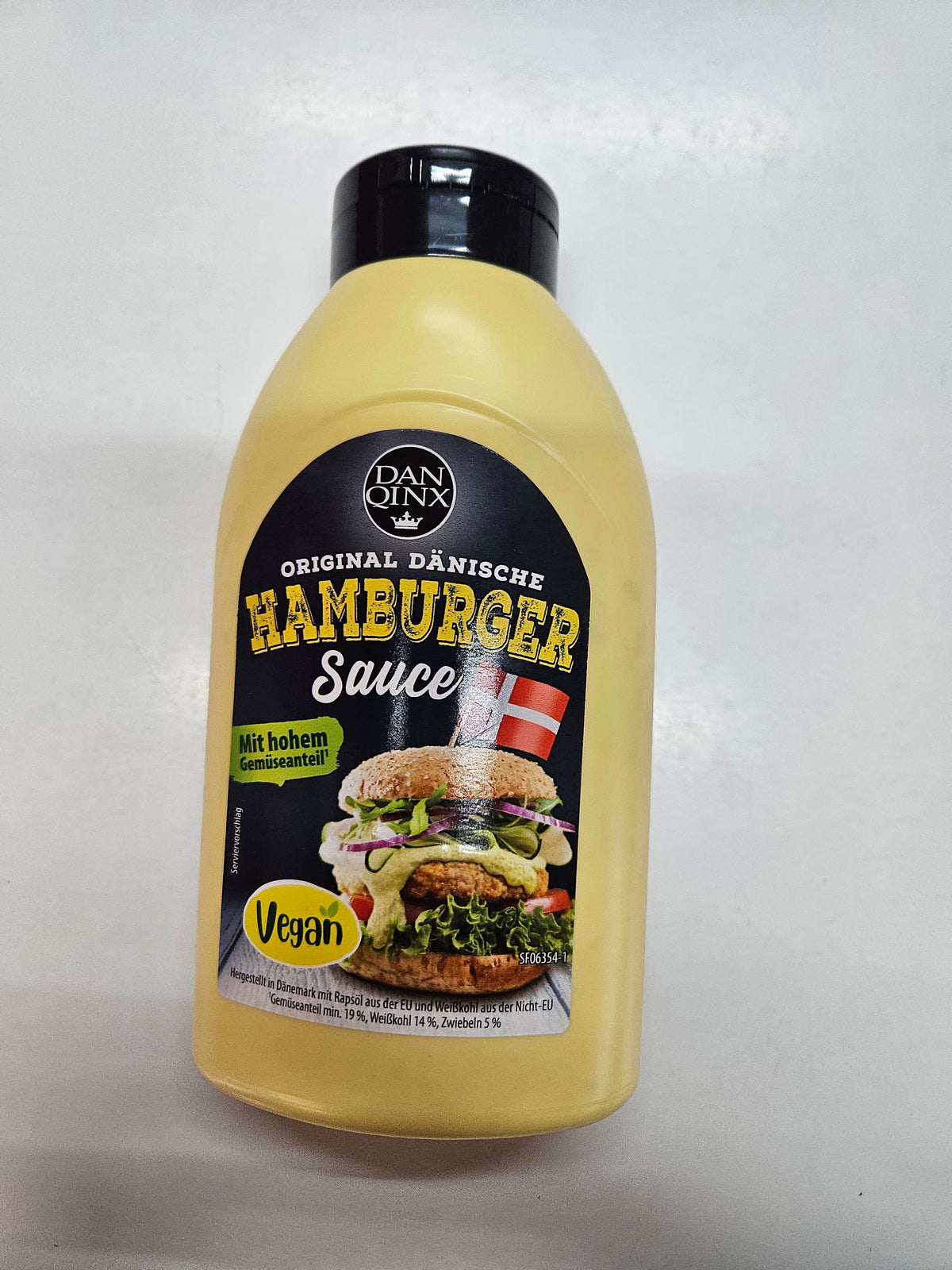 Dan Qinx Dänische Hamburger Sauce 400g Vegan Flasche
