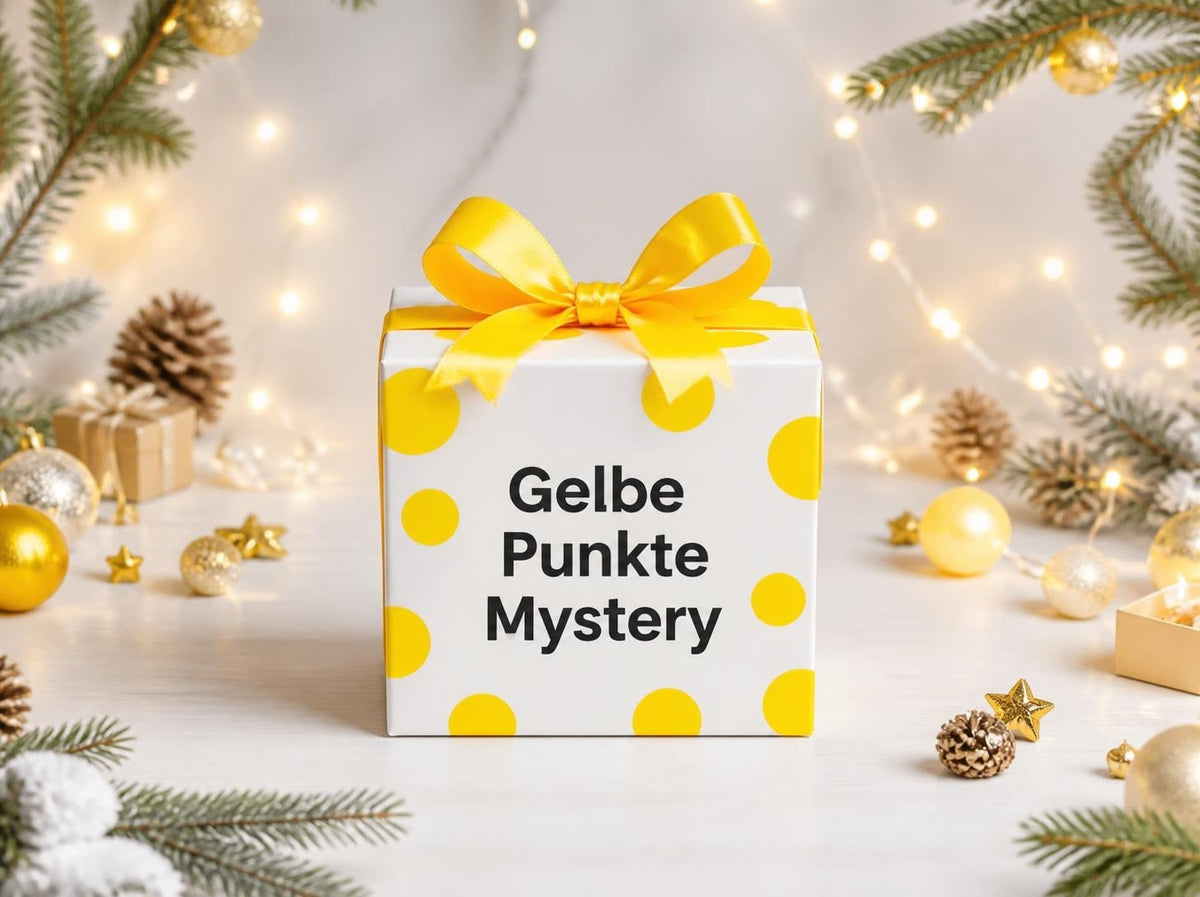 Mystery Box Gelbe Punkte – Weihnachtsdeko & Überraschungen