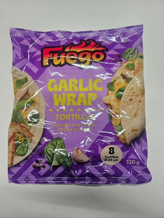 Fuego Garlic Tortilla Wraps Mit Knoblauch 320g 8 Stück