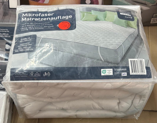 Mikrofaser-Matratzenauflage 95x195 cm
