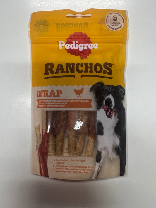 Pedigree Ranchos Wrap mit 100% natürlichem Huhn 60g (MHD-Ware)