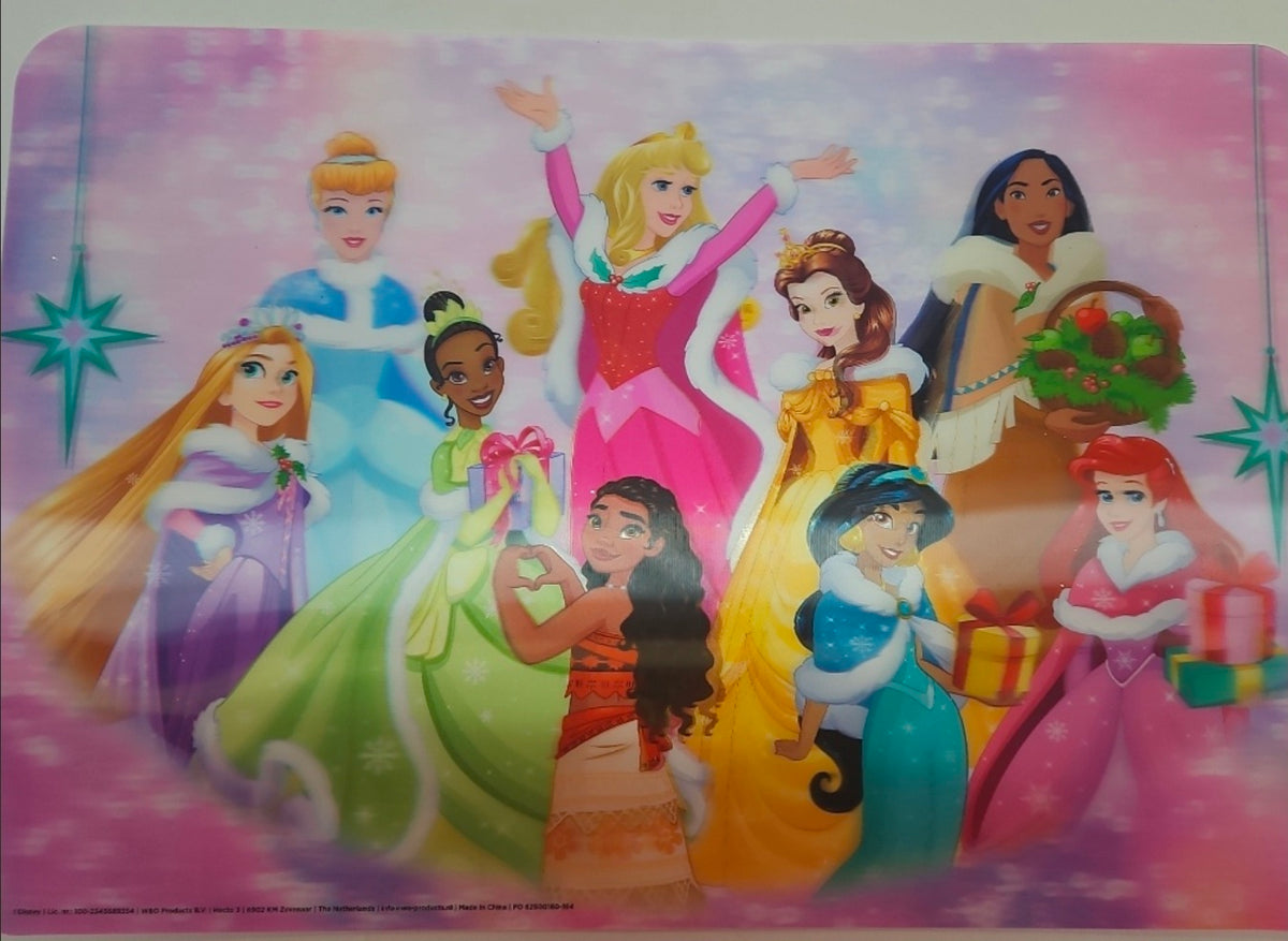 3D Tischset Platzdeckchen Weihnachten Prinzessinnen 45x30