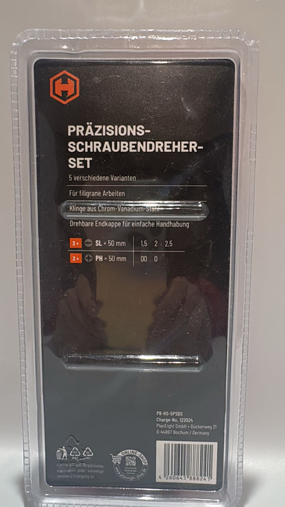 Feinmechaniker Schraubendreher Set 5-teilig CrV Stahl