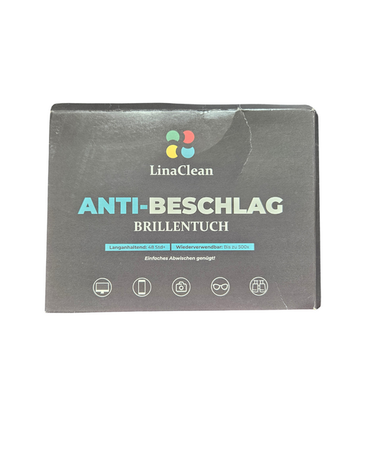 LinaClean Anti-Beschlag Brillentuch Wiederverwendbar 500x