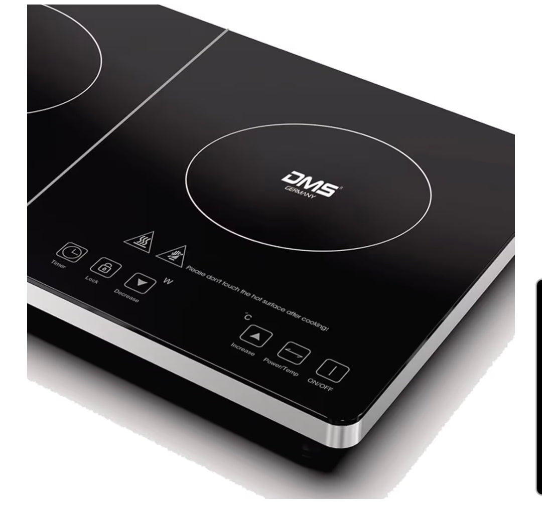 DMS Doppel Induktionskochplatte 3500 W – Mobil & Touch