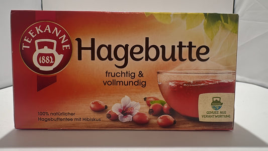 Teekanne Hagebutte Tee 20 Beutel | Früchtetee