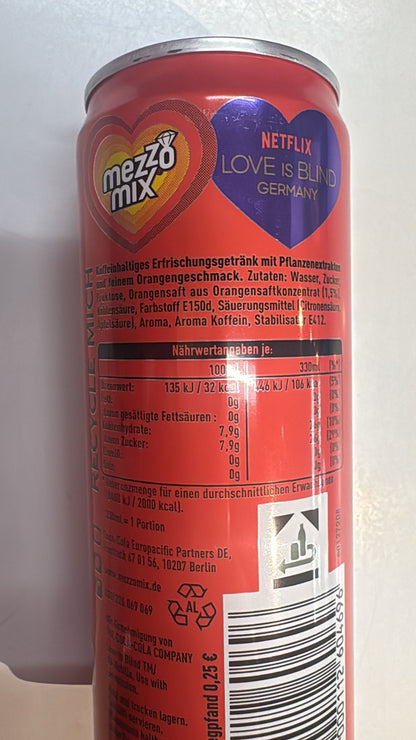 Mezzo Mix 0,33 l Dose – Cola Orange | Love is Blind Edition