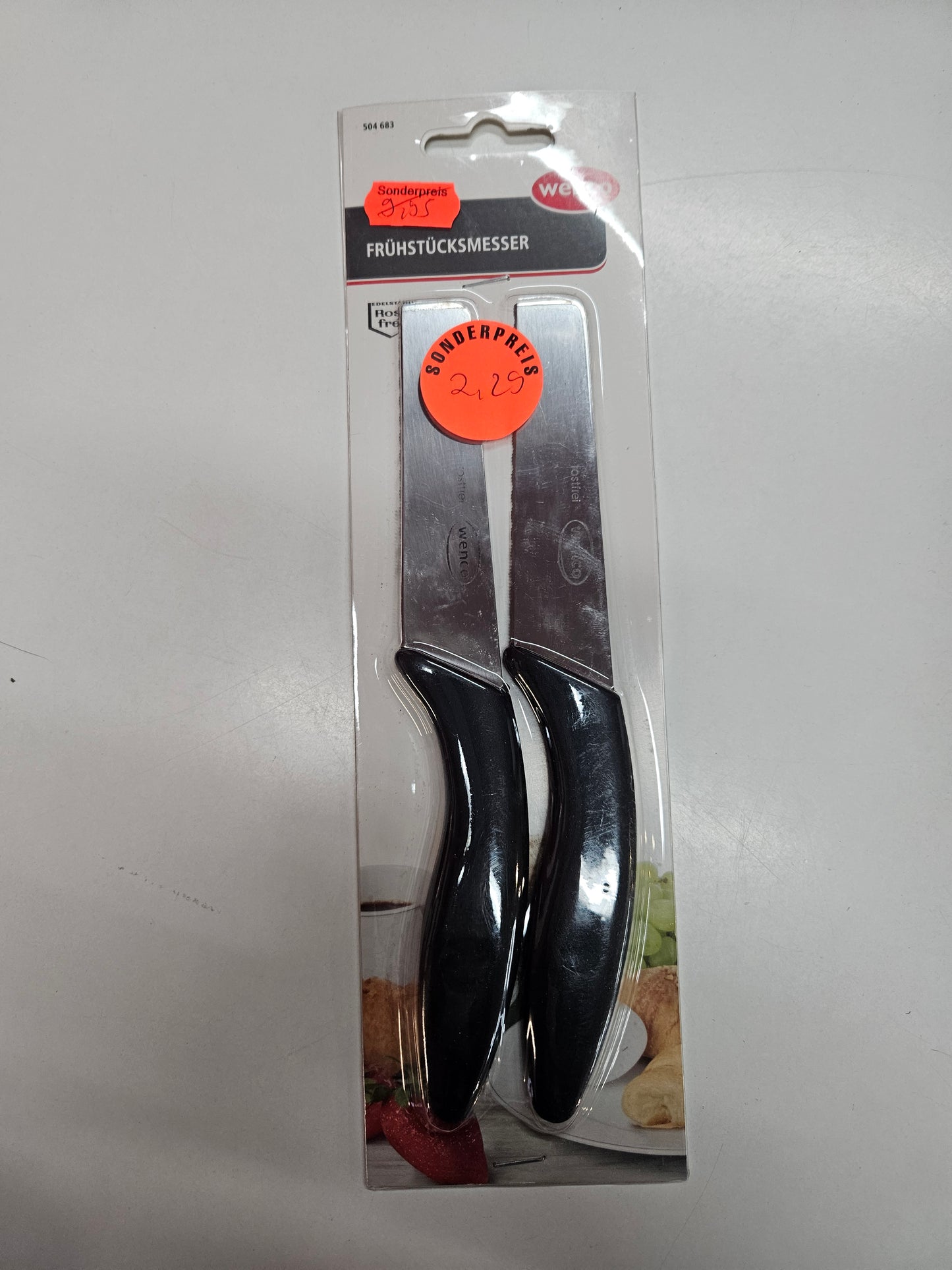 Wenco Frühstücksmesser 2er-Set – Gezahnt & ideal für Brot & Aufstrich