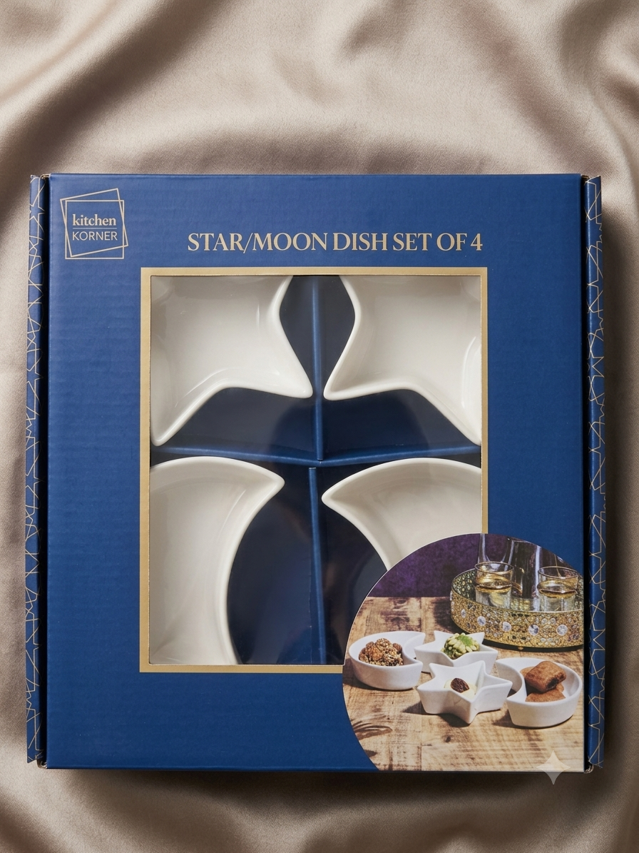 Kitchen Korner Stern Mond Schalenset 4 teilig