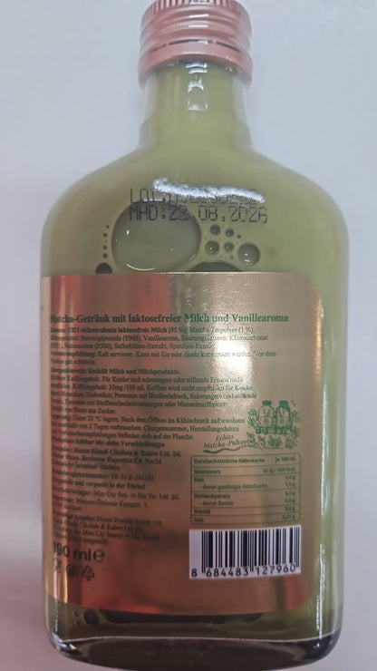 Mim and More Vanilla Matcha Latte – Cremiger Energiekick 190 ml