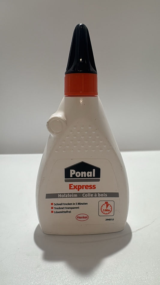 Ponal Express Holzleim 120g – Schnelltrocknender Weißleim für starke Holzverbindungen