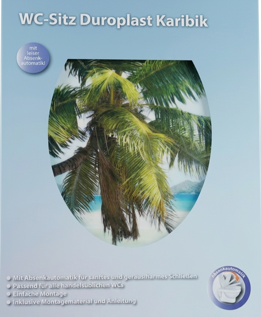 WC-Sitz Duroplast Karibik mit Absenkautomatik Palm