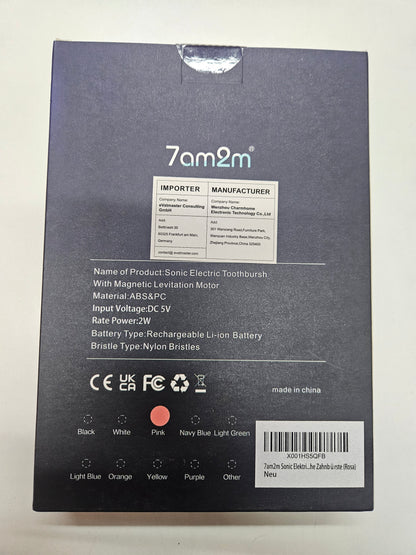 Elektrische Schallzahnbürste für strahlendes Lächeln-rosa