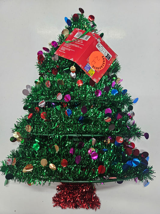 Weihnachtsbaum Lametta Hänger – Bunte Tinsel Wanddeko Tannenbaum
