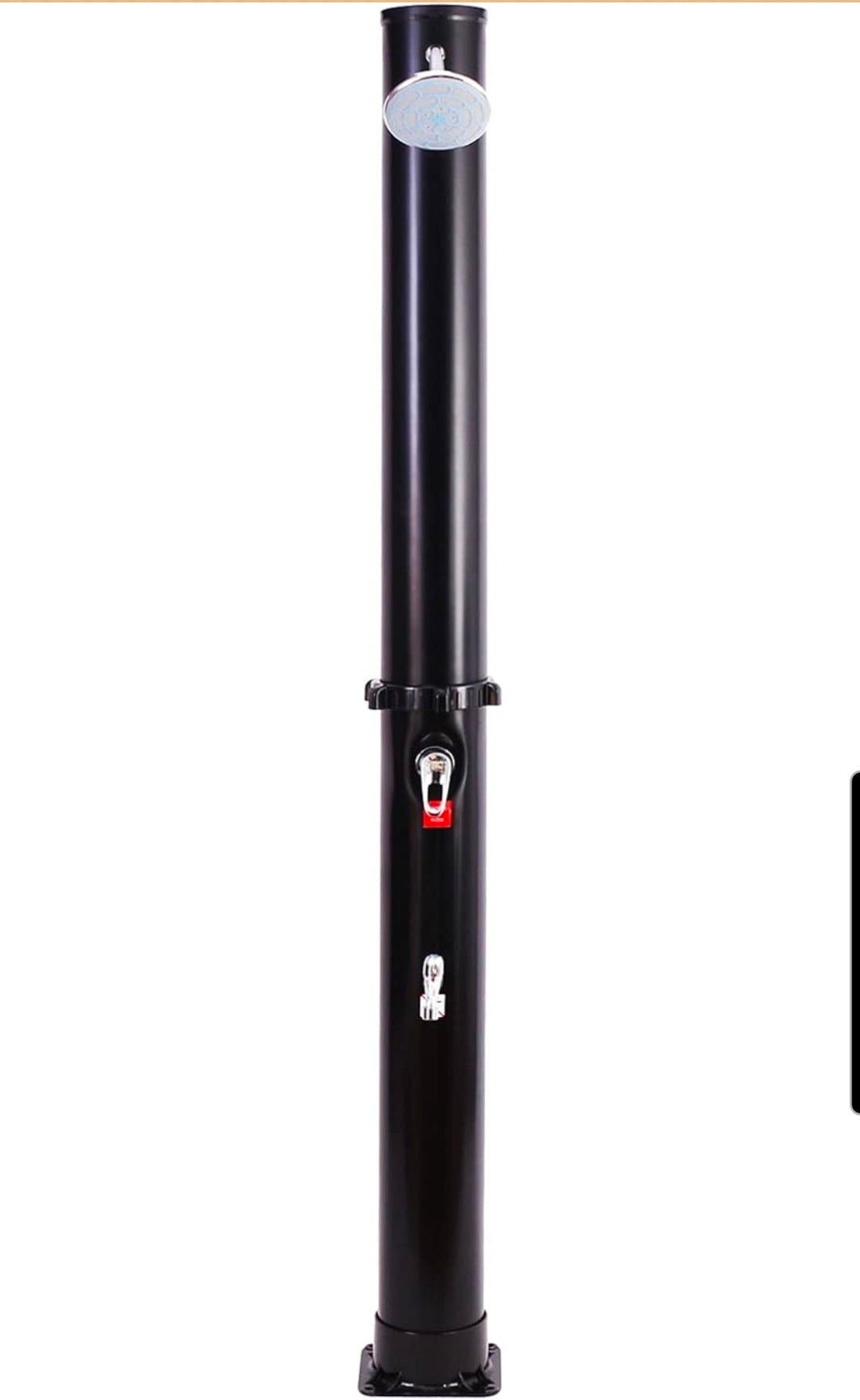 DMS Solardusche 35 L – Gartendusche & Pooldusche | Warmes Wasser ohne Strom