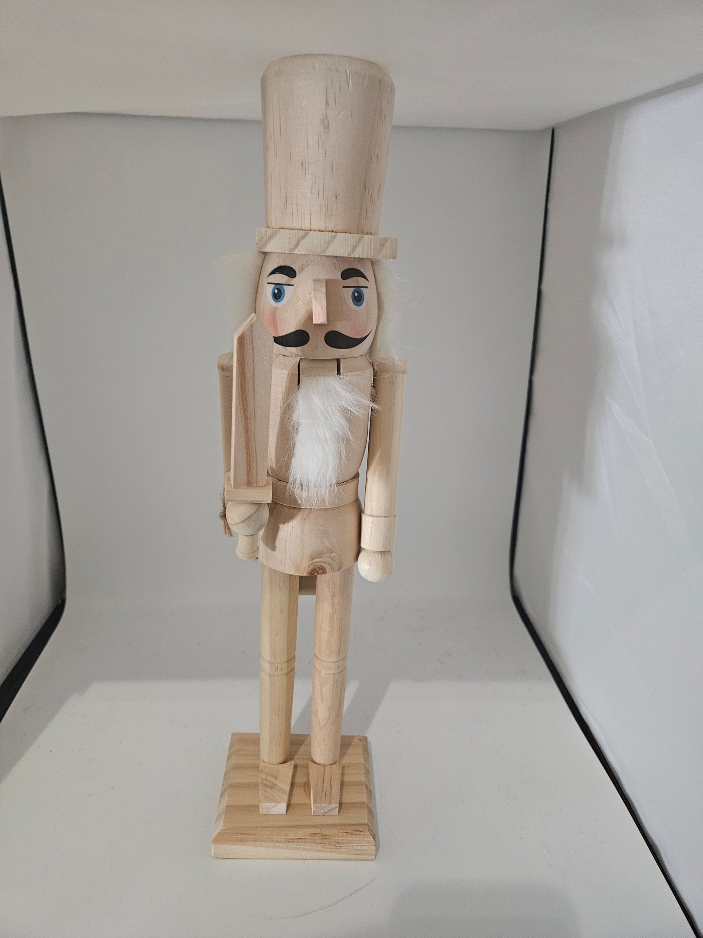 Holz Nussknacker Natur 38cm Weihnachtsdeko Deko