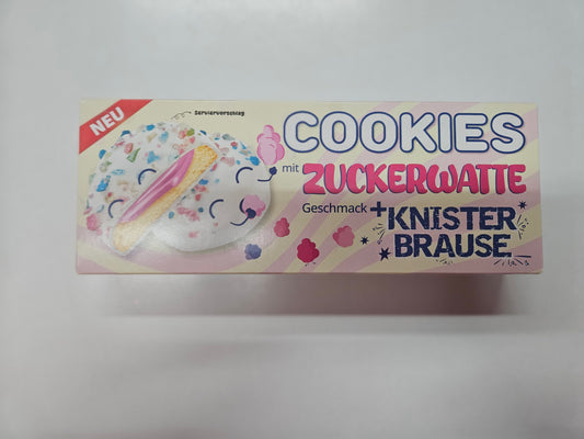 Cookies Zuckerwatte & Knisterbrause 128g Kekse Pink Glasur