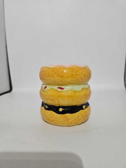 Kerze Donut Stapel Keramiktopf 100g Kerze