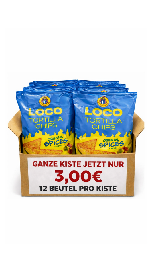 LOCO Tortilla Chips Oriental Spices 12er Sparset MHD überschritten