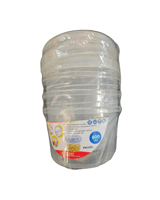 Vorratsdose 600 ml – 3er-Set, Mikrowellen- & Gefriergeeignet