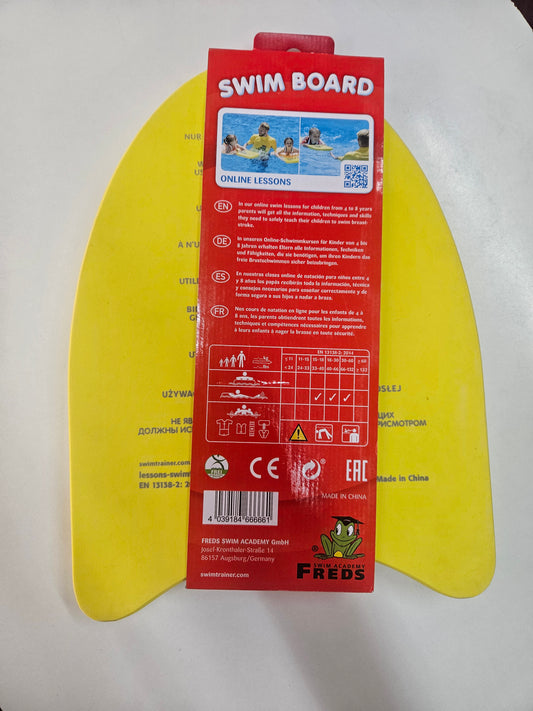 FREDS SWIM ACADEMY Schwimmbrett Gelb Kinder