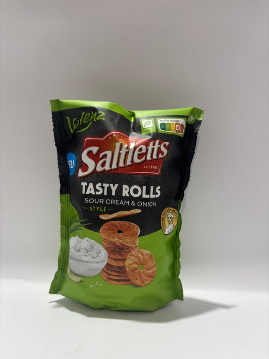 Lorenz Saltletts Tasty Rolls Sour Cream Onion 130g