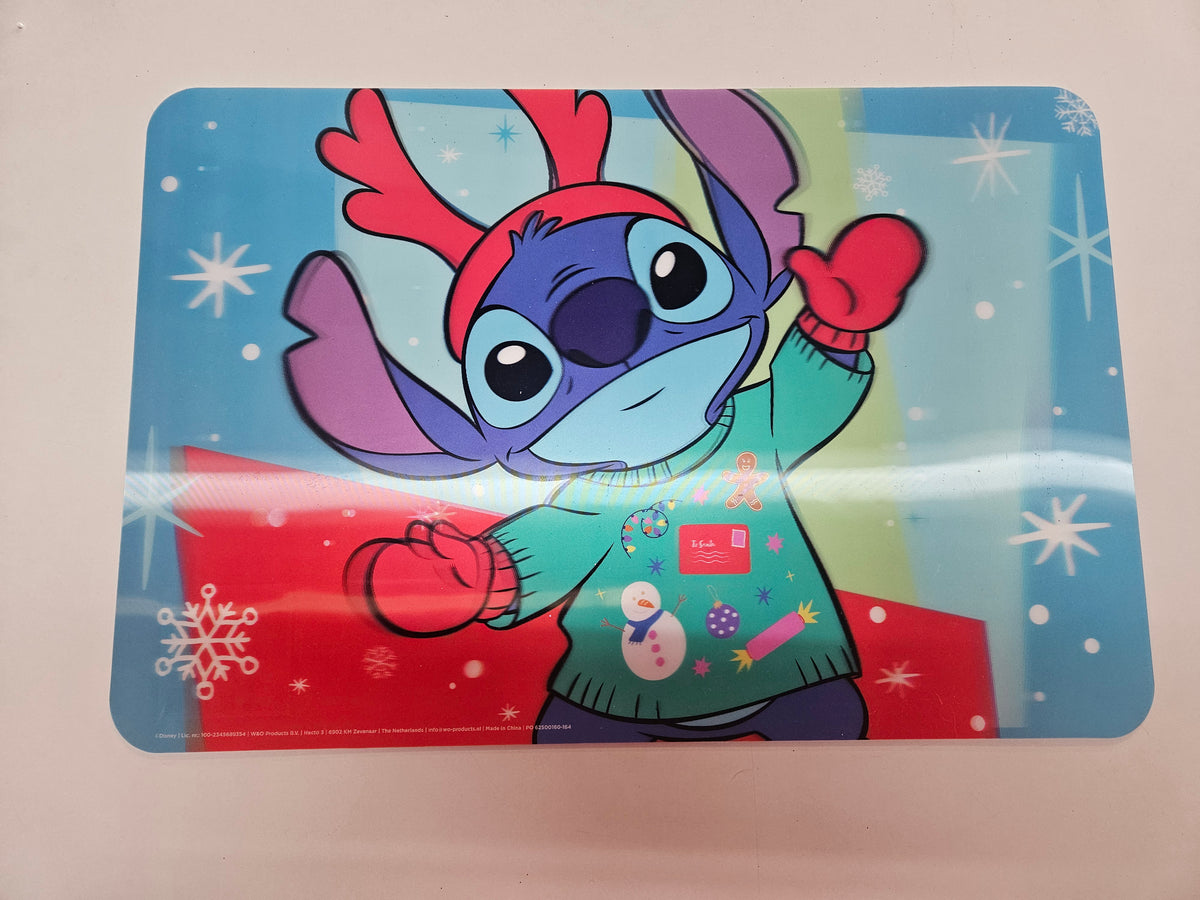 3D Tischset Platzdeckchen Weihnachten Blau Alien 45x30