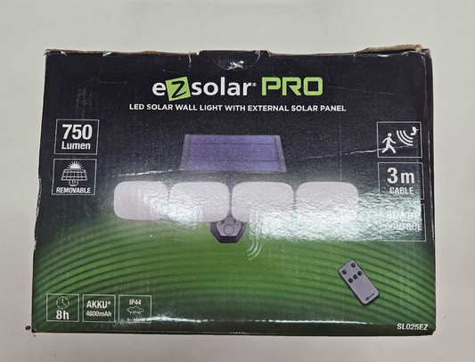 ezsolar PRO LED Solar-Wandleuchte mit Sensor & Fernbedienung