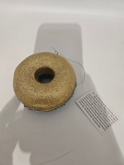 Baumschmuck Donut Blau Glitzer Anhänger DECO
