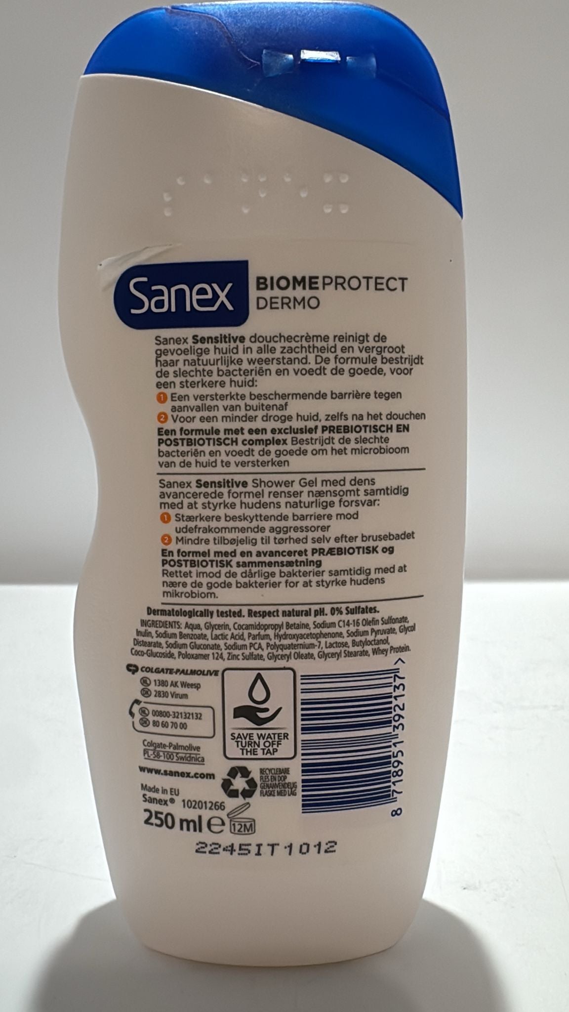 Sanex Sensitive Duschcreme 250 ml