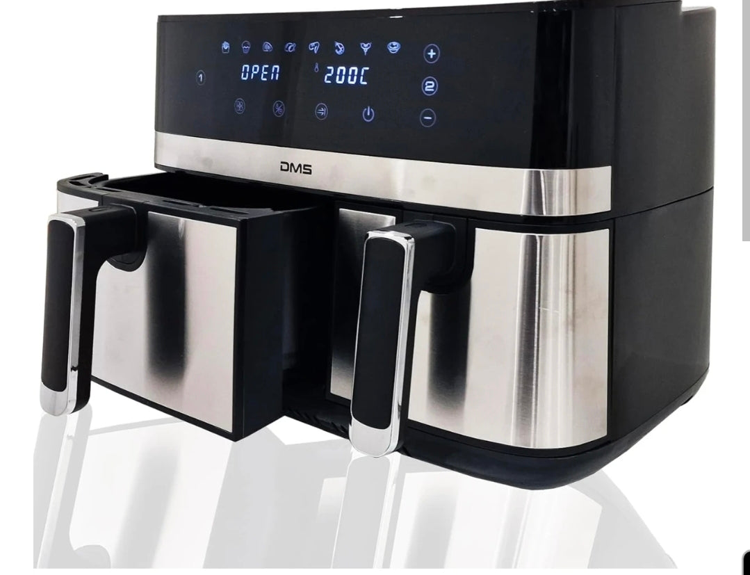 DMS Doppelkammer Heißluftfritteuse 10 L – 2800 W
